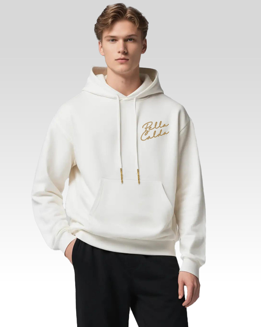 Ivory Luxe Swirl Hoodie